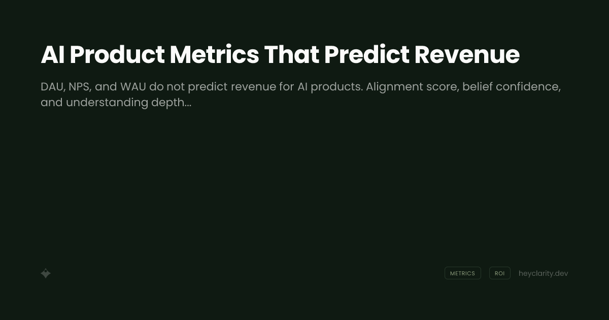 AI Product Metrics That Predict Revenue