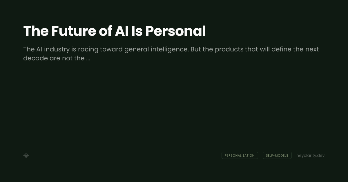 The Future of AI Is Personal