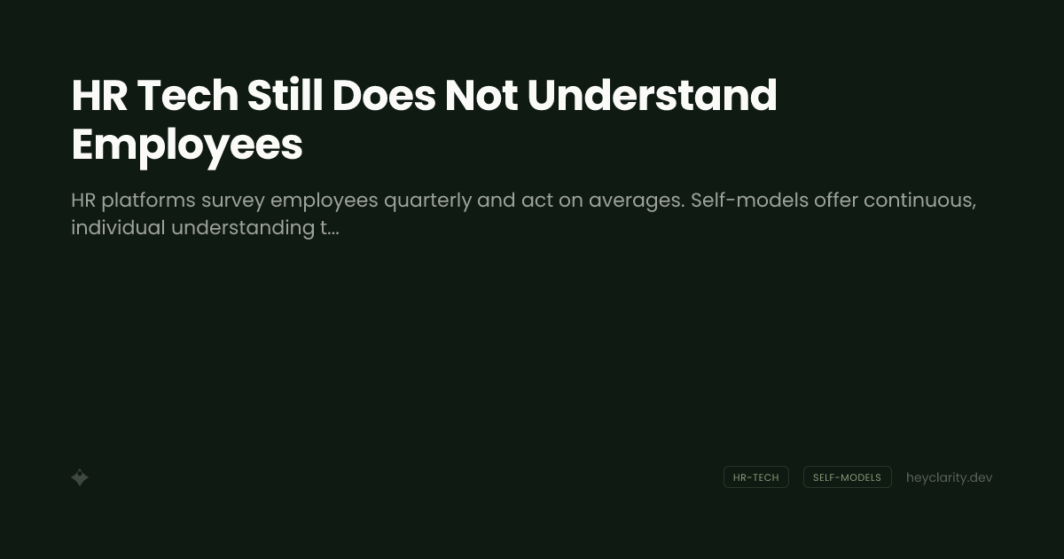 HR Tech Still Does Not Understand Employees