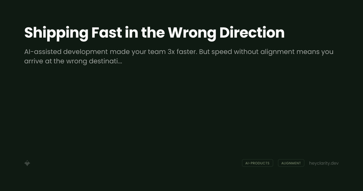 Shipping Fast in the Wrong Direction