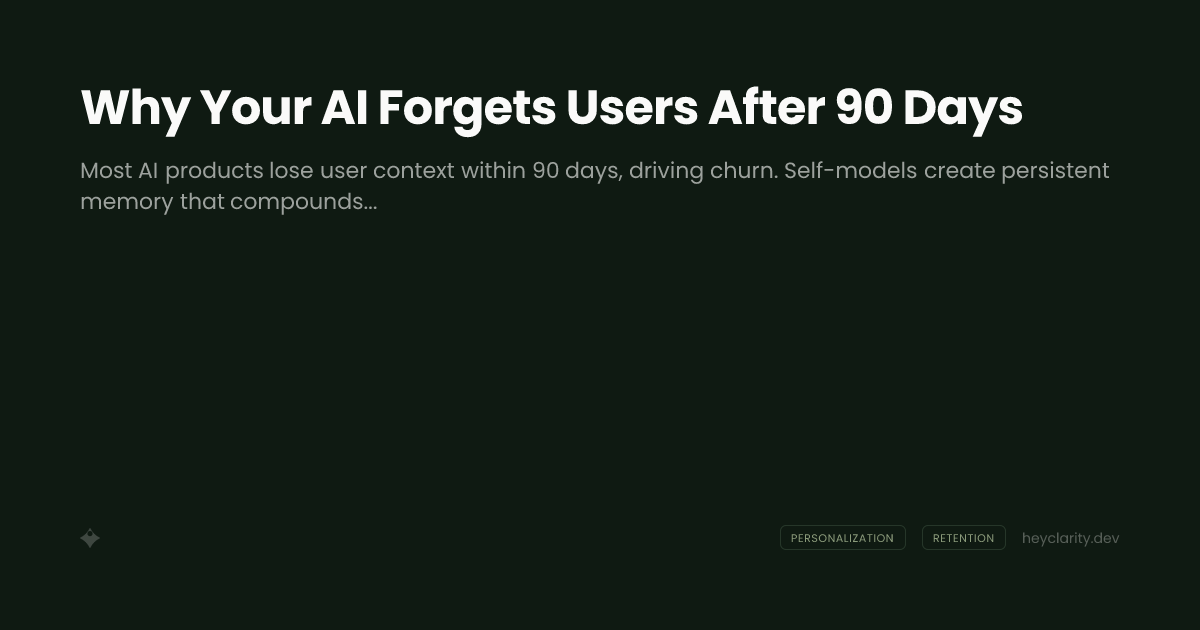 Why Your AI Forgets Users After 90 Days